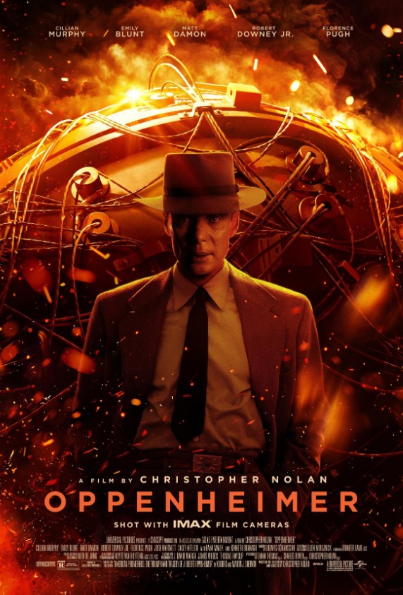 Movie Poster: Oppenheimer featuring Cillian Murphy