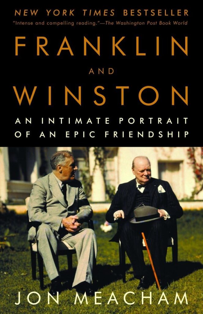 Book Cover: Franklin and Winston, Jon Meacham's first published book