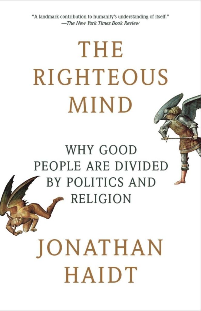 Book Cover: The Righteous Mind by Jonathan Haidt