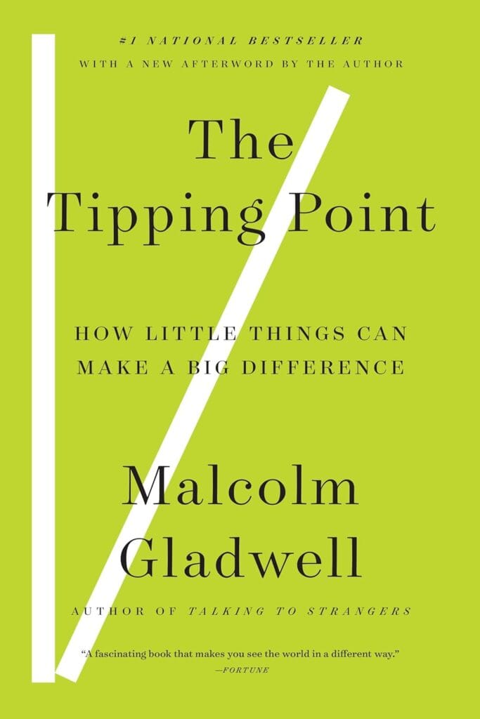 Cover of Tipping Point, Malcolm Gladwell's first published book (2000)