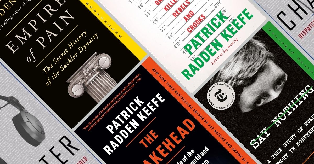 Featured Image Displaying Patrick Radden Keefe Books mentioned in post
