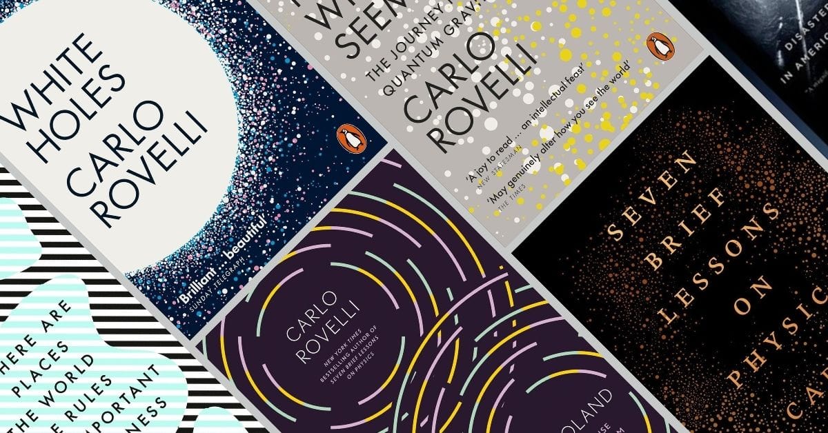 Carlo Rovelli Book Covers arranged in order