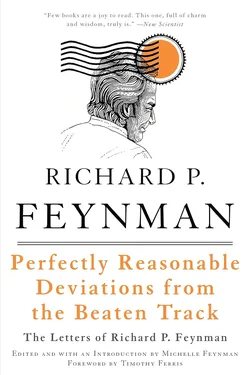 Book Cover: Perfectly Reasonable Deviations from the Beaten Track, by Richard P. Feynman